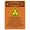 Signmission Safety Sign, OSHA WARNING, 10" Height, Beyond This Point, Portrait OS-WS-D-710-V-12982 - alternate 1
